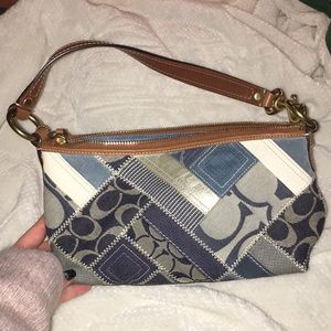 Authentic Coach Denim Patchwork Bag